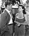 Jane Russell cu Robert Mitchum în filmul His Kind of Woman (1951)