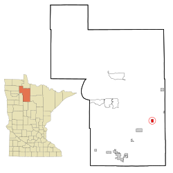 Location of Blackduck, Minnesota