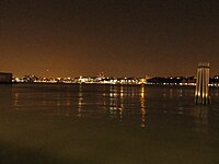 A view of the river from the terminal