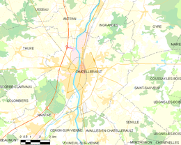 Châtellerault – Mappa