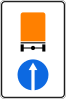 4.9.2 Direction of movement of vehicles with dangerous goods (proceed straight)