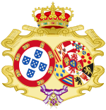 Description de l'image Coat of Arms of Carlota Joaquina of Spain, Queen of Portugal (Order of Queen Maria Luisa).svg.