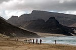 Praia Grande, östra delen av ön Sāo Vicente.