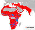 Aire de répartition du Lion