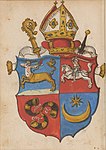 Coat of arms of Paweł Holszański circa 1555