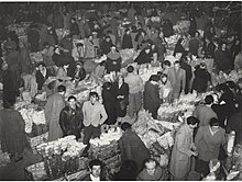 Mercato dei fiori a Sanremo nel 1962.