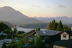 View toward Meares Island in August 2005