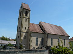 Église Saint-Nicolas et son clocher en bâtière