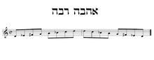 musical notation of the Phrygian dominant scale