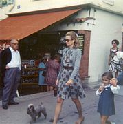 Grace Kelly cùng con gái tại Monaco năm 1969