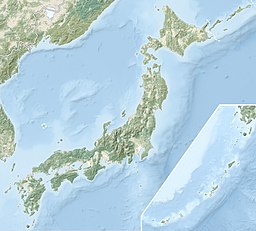 Location of Lake Unagi in Japan.