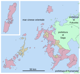 Prefettura di Nagasaki – Mappa