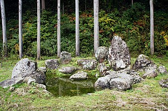 一乗谷朝倉氏庭園 南陽寺跡庭園 枯滝と枯池