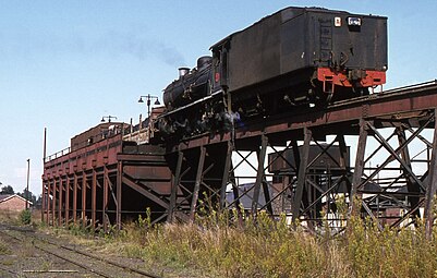 Reboilered no. 1907 with a Type MR tender, Klerksdorp, 1978