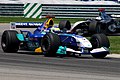 Giancarlo Fisichella pilotando a Sauber C23 no Grande Prêmio dos Estados Unidos de 2004.