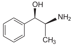 Struttura chimica della fenilpropanolammina