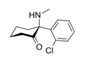 Skeletna formula za (S)-ketamin