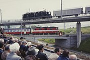 L'inaugurazione della linea dell'Heitersberg il 27 maggio 1975