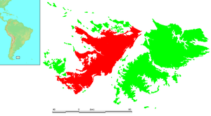 Lokacija Zapadnog Falklanda