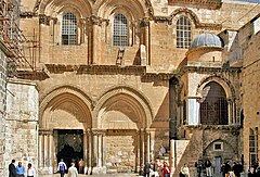 The Church of the Holy Sepulchre, where Sophronius invited Caliph Umar to offer salat.