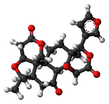 Ball-and-stick model of limonin{{{画像alt1}}}