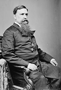 Maryland Governor Thomas Swann with a long goatee. Such beards were common around the time of the American Civil War.