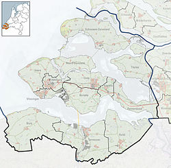 Sirjansland is located in Zeeland