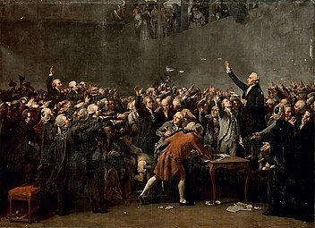 Auguste Couder, Le Serment du Jeu de Paume, 20 juin 1789, (Museu da Revolução Francesa).