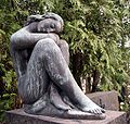 Sorrow, monument at the Vajda family tomb, Mirogoj cemetery in Zagreb, 1930