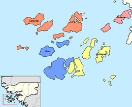 Regione di Bolama – Mappa