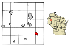 Location of Chetek in Barron County, Wisconsin