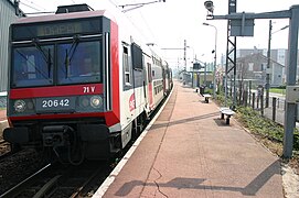 Une rame Z 20500, en 2007, au départ de Villabé en direction de Paris.