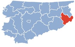 Location within the voivodeship