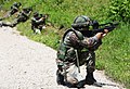 Albanian soldiers with VHS rifles