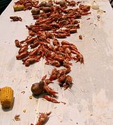 Un bouilli d'écrevisses en Louisiane.