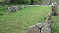 Tumulus, quadrilatère et menhir du Manio