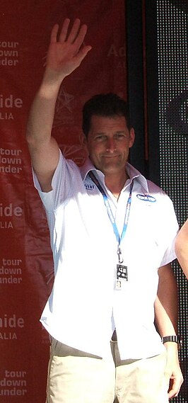 Rik Van Slycke tijdens de Tour Down Under 2009