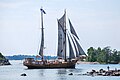 Gaff rigged ketch, Astrid, off Helsinki, Finland