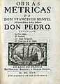 Obras Métricas, Francisco Manuel de Mello, 1665.