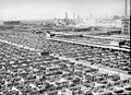 Image 4This 1941 photograph shows the maze of livestock pens and walkways at the Union Stock Yards, Chicago. Image credit: John Vachon, Farm Security Administration (photographer), Darwinek (digital retouching) (from Portal:Illinois/Selected picture)