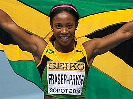 Fraser-Pryce in 2014, Sopot (Polen)