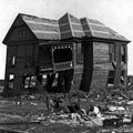 The only remaining house near the beach for miles, Galveston, Texas