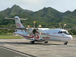 ATR 72 van Air Tahiti op Rarotonga