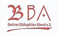 Logo des Berliner Bibliophilen Abends, neuere Version