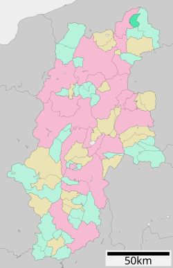 Location of Nozawaonsen in Nagano Prefecture