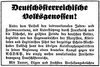 Nazi-Propaganda proti Rakousku 1933[9]