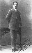 Foto co texto: "Para Albina (25-Noviembre-1912) Antonio".