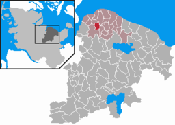 Läget för kommunen Prasdorf i Kreis Plön