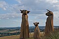 Vaches sculptées, Pôle de Lanaud (31 août 2016)