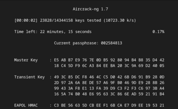 Screenshot von Aircrack-ng 1.7